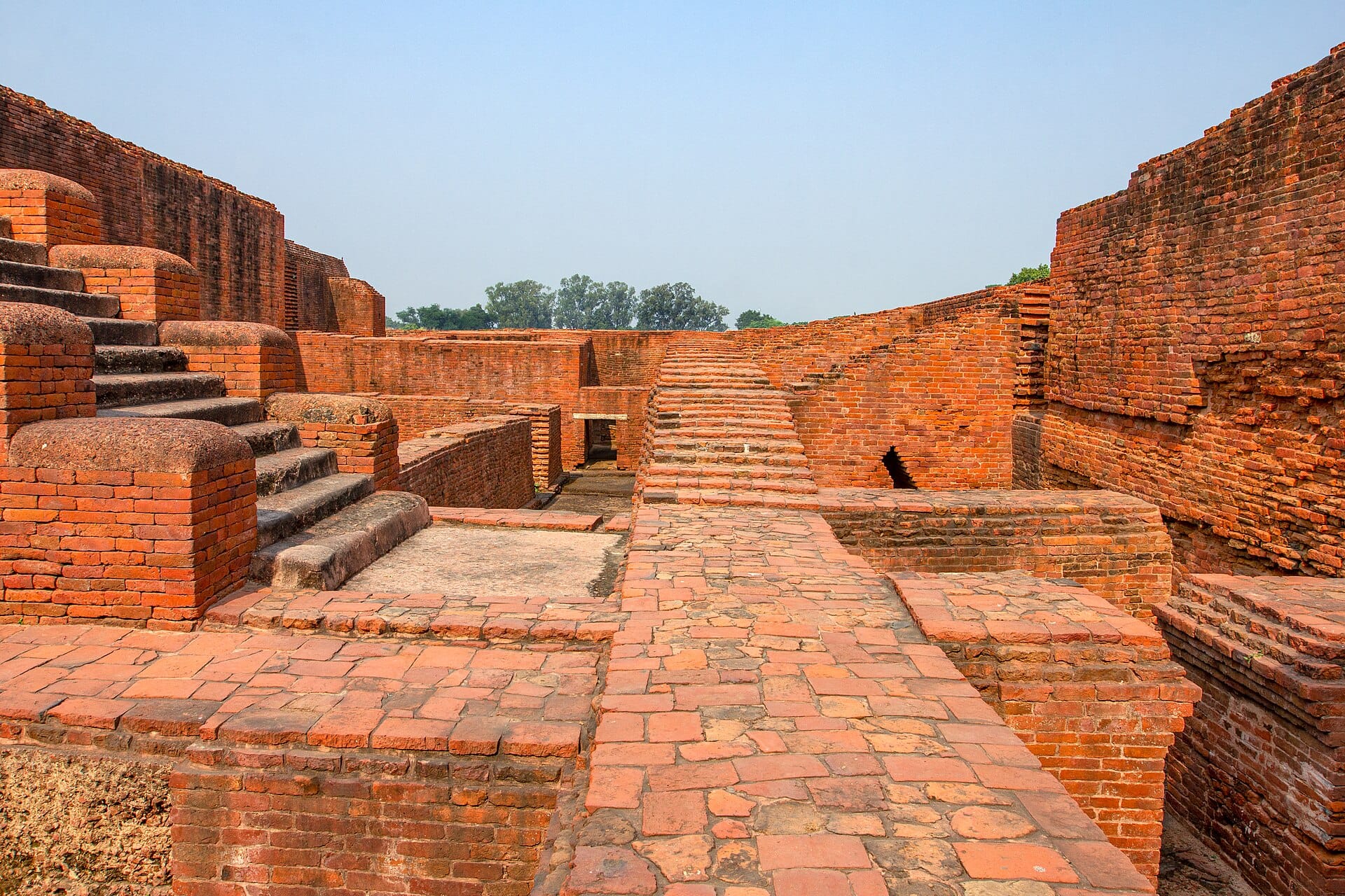 The ruins of Nalanda Mahavihara
